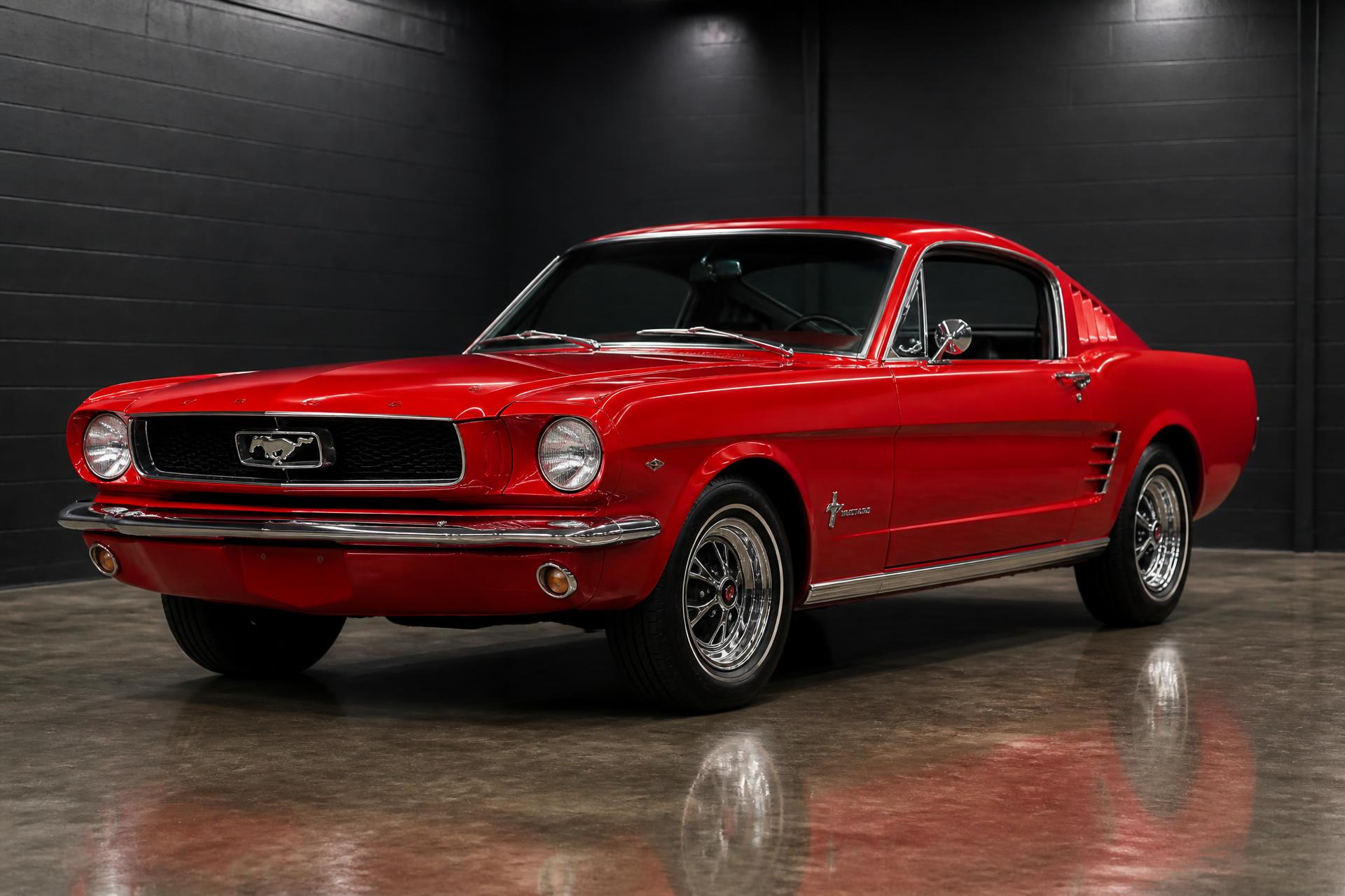 Restored classic muscle car in the Restoration Rods garage